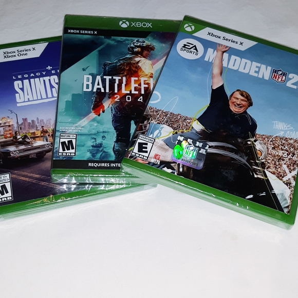 Microsoft Other - Xbox Series X Game Bundle- Madden 23/Saints Row/ Battlefield